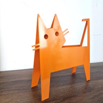 José Soler Art - The Cat KH. Orange - No Reserve