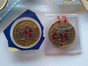 Italië, Republiek 1000 Lire 1997-2001 (Zonder minimumprijs), Postzegels en Munten