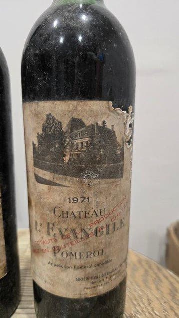 1971 Chateau lEvangile - Pomerol - 2 Flessen (0.75 liter), Nieuw