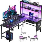 Gaming bureau - Gaming desk - Gaming tafel - 150x100 cm - Zw, Verzenden
