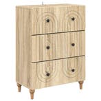 vidaXL Ladekast Sonoma Eiken 66 x 34,5 x 90 cm Bewerkt hout, Huis en Inrichting, Verzenden, Nieuw