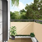 vidaXL Balkonscherm 300x120 cm PVC crèmekleurig, Verzenden, Nieuw