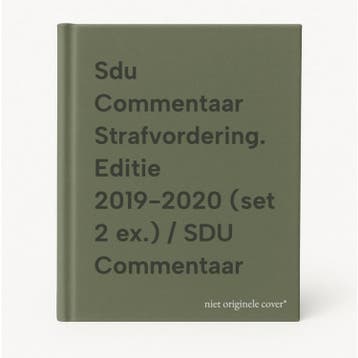 Sdu Commentaar Strafvordering. Editie 2019-2020 (set 2 ex.), Boeken, Verzenden, Gelezen