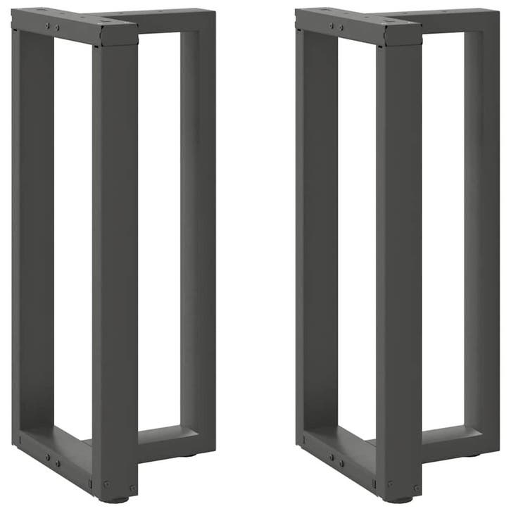 vidaXL Bartafelpoten 2 st T-vormig 50x35x(90-91) cm staal, Huis en Inrichting, Tafelonderdelen, Nieuw, Verzenden