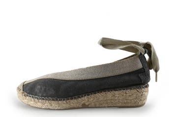 Shabbies Amsterdam Espadrilles in maat 38 Grijs, Espadrilles, Shabbies Amsterdam, Verzenden, Zo goed als nieuw