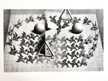 Maurits Cornelis Escher (1898-1972) - Magic Mirror (1946)