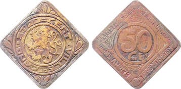 50 Ct Duitsland 50 Cent 1915 Gent Nicht Verdreht, extrem..., Verzenden, België