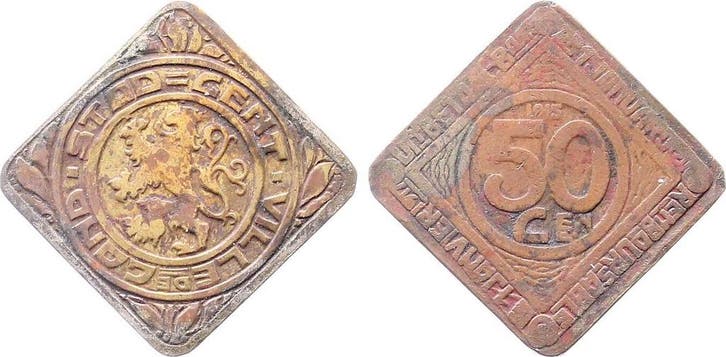 50 Ct Duitsland 50 Cent 1915 Gent Nicht Verdreht, extrem..., Timbres & Monnaies, Monnaies | Europe | Monnaies non-euro, Envoi