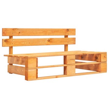 vidaXL Tuinbank pallet hout honingbruin, Tuin en Terras, Verzenden, Nieuw