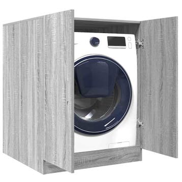 vidaXL Wasmachinekast 71x71,5x91,5 cm grijs sonoma, Verzenden, Nieuw