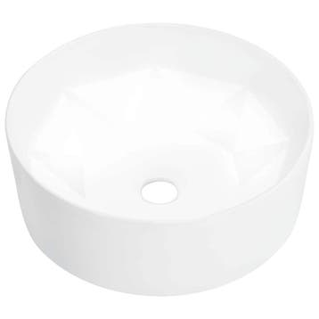 vidaXL Wastafel 36x14 cm keramiek wit, Verzenden, Nieuw