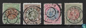 Nederland - Prinses Wilhelmina - 1893, Verzenden, Gestempeld