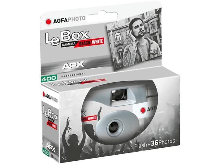 Agfaphoto -  Wegwerp Camera Lebox Black&white  - Wit, Audio, Tv en Foto, Fotocamera's Analoog, Nieuw, Overige Merken, Verzenden