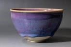 Theekop met Junware-stijl paars-blauw glazuur - Keramiek -