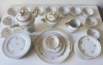 Limoges - Koffie- en theeservies - Porselein, Antiek en Kunst