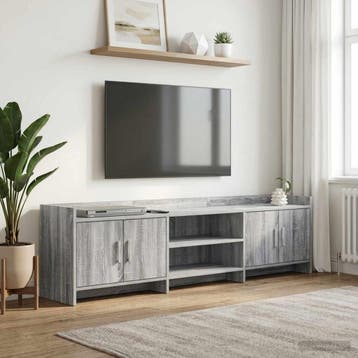 vidaXL TV Kast 168 x 33 x 47 cm Grijs Sonoma Bewerkt hout, Verzenden, Nieuw