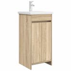 vidaXL Badkamer Vanity met Wastafel Sonoma Eiken 42 x 40 x, Maison & Meubles, Tables | Coiffeuses, Verzenden