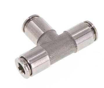 Raccord enfichable en Té 6mm Acier inoxydable FKM, Verzenden