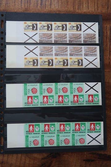 Indonesië 1978/1999 - Postzegelboekjes (met telblokken) - 1a, Postzegels en Munten, Gestempeld