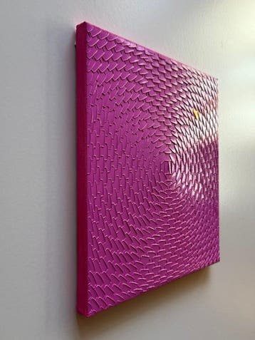 Aykaz Arzumanyan - Rose - 1028 - Abstraction géométrique