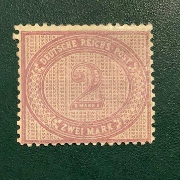 Duitse Rijk 1875 - 2 Mark Innerdienst in nuance violet, Postzegels en Munten, Gestempeld