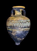 Oud-Egyptisch - Amphoriskos van glas vervaardigd volgens