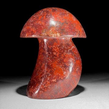 Aucun prix de réserve - Sculpture de champignon en jaspe