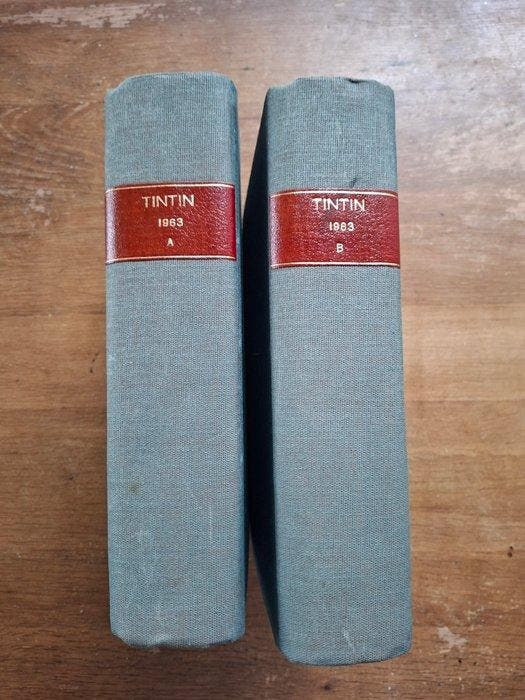 Tintin (magazine) 2 Reliures année 1963 Journal de Tintin -, Livres, BD