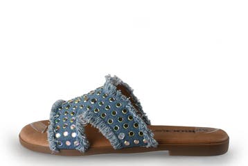 Ann Rocks Slippers in maat 37 Blauw, Kleding | Dames, Schoenen, Slippers, Ann Rocks, Zo goed als nieuw, Verzenden