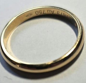 Cartier - Trouwring - 18 karaat Geel goud Diamant