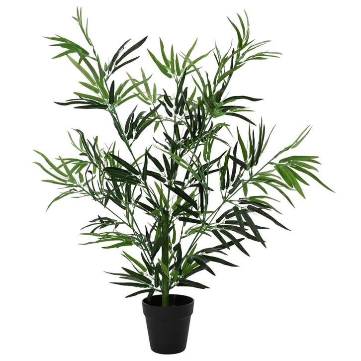 vidaXL Kunstmatige Bamboe Boom Groen 90 x 14 x 80 cm Stof en, Huis en Inrichting, Kamerplanten, Verzenden