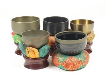 Boeddhistische objecten - Orin Bell Set - Set van 5 met