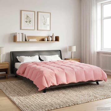 vidaXL Volledig Jaar Dekbed 220 x 260 cm 4 seizoenen Roze, Verzenden