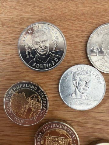 Monde. Medal Fußball Medaillen Set EM 2008, WM 2010 und Alan
