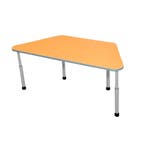 Kleutertafel | Verstelbaar | Trapezium | Oranje | Voor, Verzenden