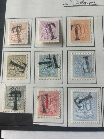 Belgique 1951/1957 - Timbres de pénalité : Lion héraldique, Timbres & Monnaies, Timbres | Europe | Belgique