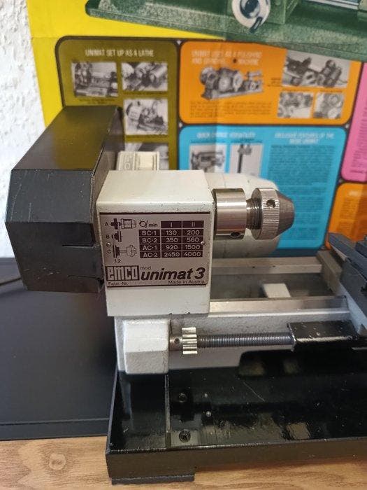Emco Unimat 3 Precision Lathe Set - Horlogemakers, Antiquités & Art, Antiquités | Assiettes décoratives & Carrelages