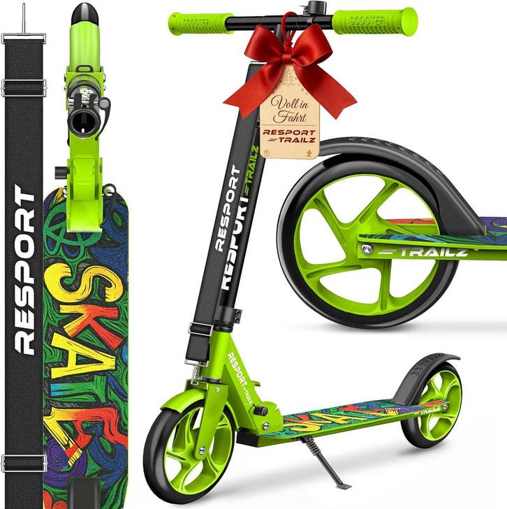 Kinderstep - 2 wielen - Kinder step - Verstelbaar - Groen -, Vélos & Vélomoteurs, Trottinettes, Envoi