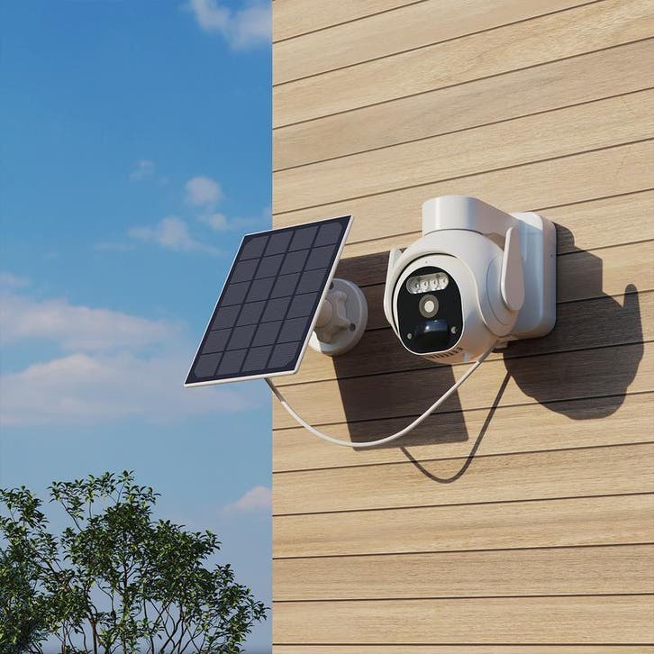 Smart outdoor ptz battery solar camera - 1080p HD | 2.4GHz, Doe-het-zelf en Bouw, Zonnepanelen en Toebehoren, Nieuw, Verzenden
