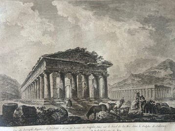 Italië - Campanië // Paestum; Autore del disegno: Hubert, Nieuw