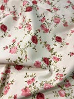 Elegante Sanderson-stijl stof met een overvloed aan rozen -, Antiek en Kunst