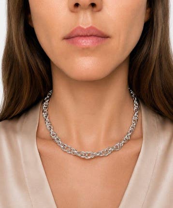 Zonder minimumprijs - Halsketting Zilver, Handtassen en Accessoires, Kettingen, Nieuw