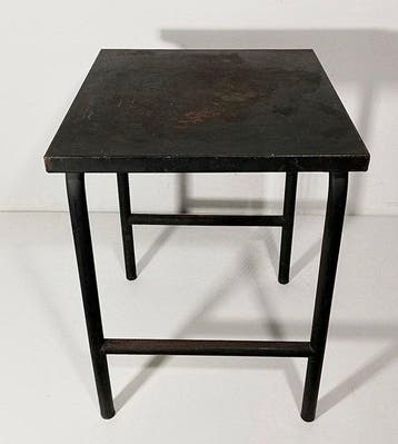 Pied de table - Tabouret datelier mécanique - Acier -, Antiquités & Art