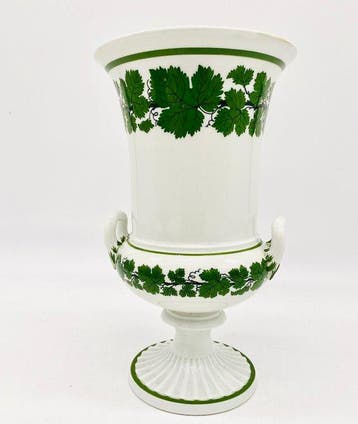 Meissen - Vase - Feuilles de vigne vertes, 24 cm -, Antiek en Kunst