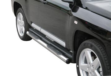 Side Bars | geschikt voor Jeep | Compass 06-11 5d suv. | RVS, Verzenden
