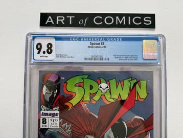 Spawn #8 - Frank Miller Spawn Poster - CGC 9.8 - Spider-Man, Nieuw