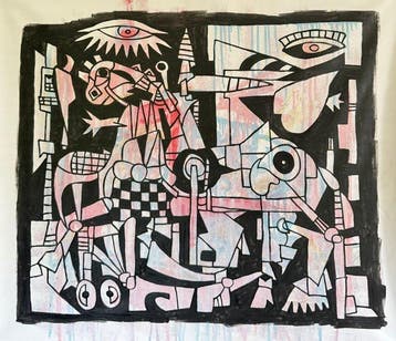 Freda People - Guernica Abstract Collection XXL, Antiek en Kunst, Kunst | Schilderijen | Modern