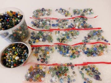 Knikkers - Billes Groot lot glazen knikkers - 15 kg -