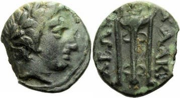 380-350 v Chr Olynthos Chalkidische Liga Makedonien Bronz..., Verzenden