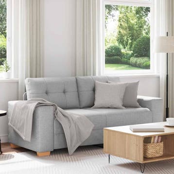 vidaXL Loveseat bank / zetel Wolkengrijs 180x77x82 cm Stof, Verzenden, Nieuw